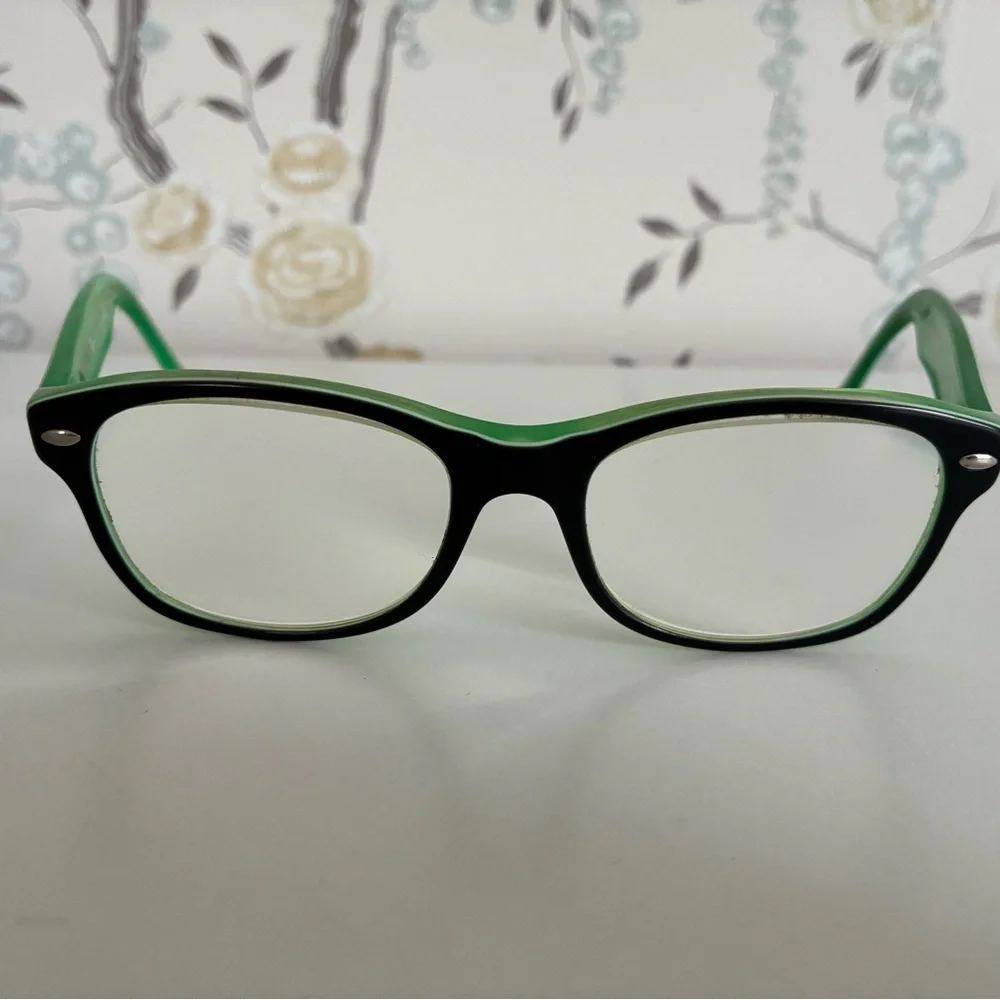 Ray-Ban Kids Prescription Glasses - Black and Green Frame